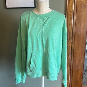 2 Liv Mint Green, Crew Neck Sweater XL